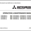 Mitsubishi Forklift FD50 Operation Maintenance Service Manual EN 1