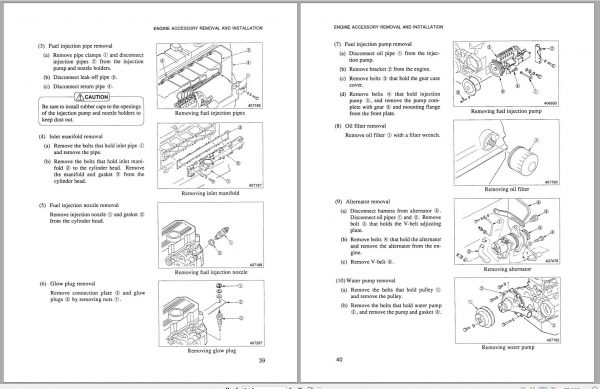 Mitsubishi Forklift FD50K Schematic Service Manual EN 2