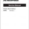 Mitsubishi Forklift FD70E Schematic Operation Maintenance Manual EN 2