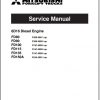 Mitsubishi Forklift FD90 Schematic Operation Maintenance Service Manual EN 2