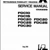 Mitsubishi Forklift FDC20 FDC25 Operation Maintenance Service Manual EN 1