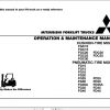 Mitsubishi Forklift FDC20 FDC25 Operation Maintenance Service Manual EN 2