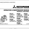 Mitsubishi Forklift FG15 Operation Maintenance Service Manual EN 1