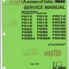 Mitsubishi Forklift FG15 Operation Maintenance Service Manual EN 2