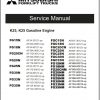 Mitsubishi Forklift FG15N FG18N Operation Maintenance Service Manual EN ES FR 2