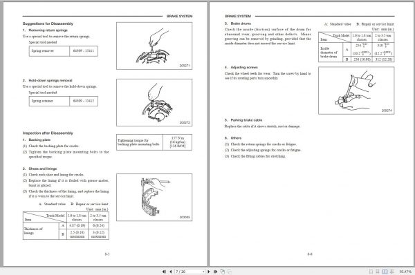 Mitsubishi Forklift FG18K FG20K FG20K HO FG30K FG35K Schematic Operation Maintenance Service Manual PDF EN 3