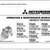 Mitsubishi Forklift FG20HP Schematic Operation Maintenance Service Manual EN 1