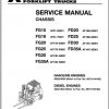 Mitsubishi Forklift FG20HP Schematic Operation Maintenance Service Manual EN 2