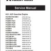 Mitsubishi Forklift FG20N HO FG25N HO Schematic Operation Maintenance Service Manual EN 2