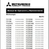 Mitsubishi Forklift FG28NM FG33NM Operation Maintenance Service Manual EN ES 1