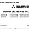 Mitsubishi Forklift FG35 FG40 Schematic Operation Maintenance Service Manual EN 1