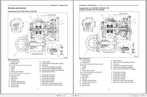 Mitsubishi Forklift FGC15K Schematic Service Manual EN 2