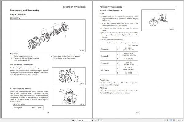 Mitsubishi Forklift FGC18K Schematic Service Manual EN 2