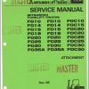 Mitsubishi Forklift FGC30 Schematic Operation Maintenance Service Manual EN 2