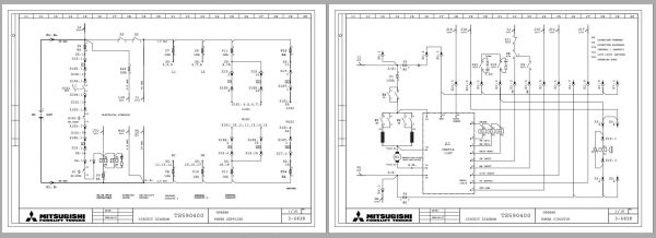 Mitsubishi Forklift OPB08H Schematic Operation Maintenance Manual EN DE 3