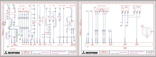 Mitsubishi Forklift OPB10NSPF Schematic Operation Maintenance Service Manual EN DE FR ES 2