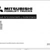 Mitsubishi Forklift PBF20N3R PBF20N3S PBF25N3R PBF25N3S Operation Maintenance Manual ES 1