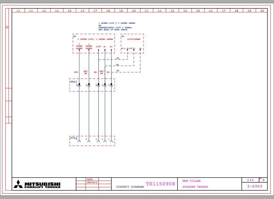 Mitsubishi Forklift PBV20K Schematic Service Manual EN 2