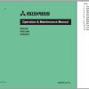 Mitsubishi Forklift PBV20N Schematic Operation Maintenance Service Manual EN 1