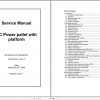 Mitsubishi Forklift PBV20N Schematic Operation Maintenance Service Manual EN 2