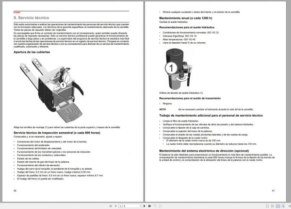 Mitsubishi Forklift PBV20N2 Operation Maintenance Service Manual EN FR DE 3