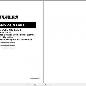 Mitsubishi Forklift PMCR27M PMCR36M Service Manual EN FR ES 1