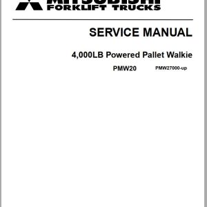 Mitsubishi Forklift PMW20 Service Manual EN 1