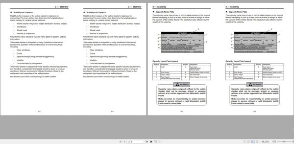 Mitsubishi Forklift PMWT15N PMWT18N Operation Maintenance Manual EN 2