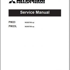 Mitsubishi Forklift PW23 Service Manual EN 1