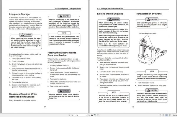 Mitsubishi Forklift PW30 Service Manual EN 2