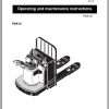 Mitsubishi Forklift PWR30 Operation Maintenance Manual EN 1