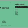 Mitsubishi Forklift RB14KC RB14XC RB14XE Schematic Operation Maintenance Service Manual EN FR ES DE 1