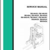 Mitsubishi Forklift RB14N2HS RB20N2H Schematic Operation Maintenance Service Manual EN FR ES DE 1