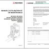 Mitsubishi Forklift RB14N2HS RB20N2H Schematic Operation Maintenance Service Manual EN FR ES DE 2