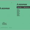 Mitsubishi Forklift RB25KH Schematic Operation Maintenance Service Manual EN 1