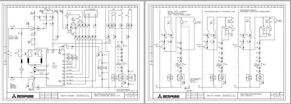 Mitsubishi Forklift SB12R SB15R SB20R Schematic Operation Maintenance Service Manual EN 3