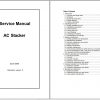 Mitsubishi Forklift SBP10N SBP16NS Schematic Operation Maintenance Service Manual EN FR DE 3