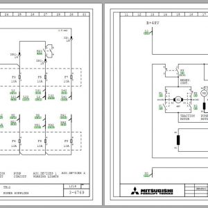 Mitsubishi Forklift TB12 Schematic Service Manual EN 1