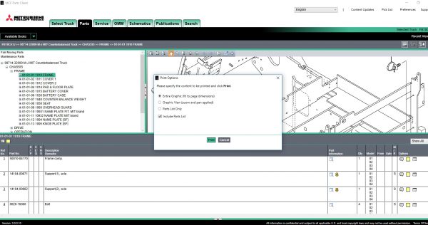 Mitsubishi Forklift Trucks MCFE EUROPE 05.2022 Spare Parts Catalogue DVD 6