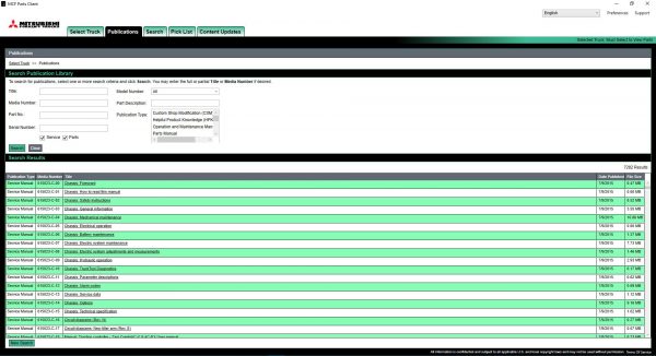 Mitsubishi Forklift Trucks MCFE EUROPE 05.2022 Spare Parts Catalogue Workshop Manuals DVD 3