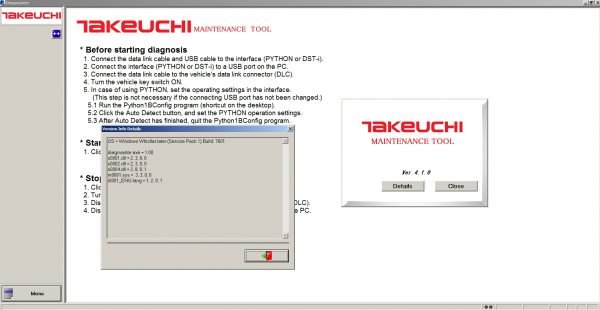 Takeuchi DIAGMASTER 4.1.0 2015 Diagnostics Software DVD 2 1