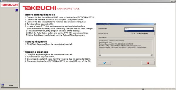 Takeuchi DIAGMASTER 4.1.0 2015 Diagnostics Software DVD 4 1