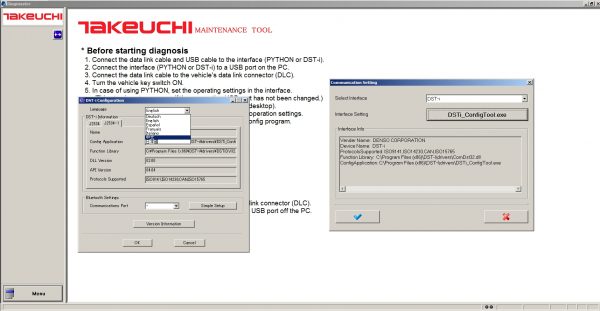 Takeuchi DIAGMASTER 4.1.0 2015 Diagnostics Software DVD 5 1