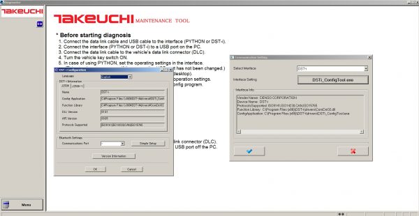 Takeuchi DIAGMASTER 4.1.0 2015 Diagnostics Software DVD 7 1