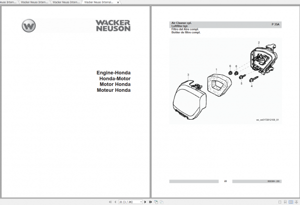 Wacker Neuso Internal Vibrators EzyVibe4 Spare Parts Catalog 2