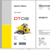 Wacker Neuso Track Dumper DT08PL Operator Service Manual Spare Parts Catalog 1