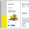 Wacker Neuso Track Dumper DT10 Operator Service Manual Spare Parts Catalog 2