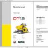 Wacker Neuso Track Dumper DT12 Operator Service Manual Spare Parts Catalog 1