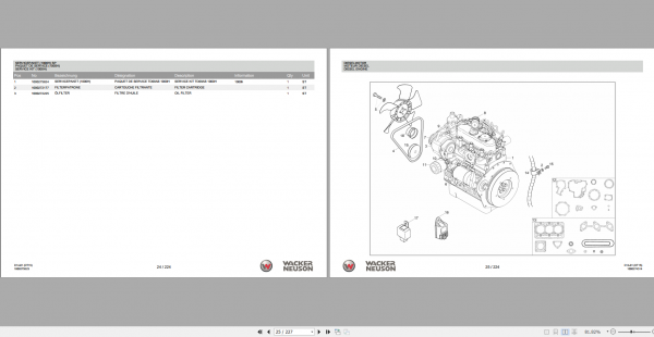 Wacker Neuso Track Dumper DT15 Operator Service Manual Spare Parts Catalog 3