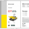 Wacker Neuso Track Dumper DT25 Operator Service Manual Spare Parts Catalog 2